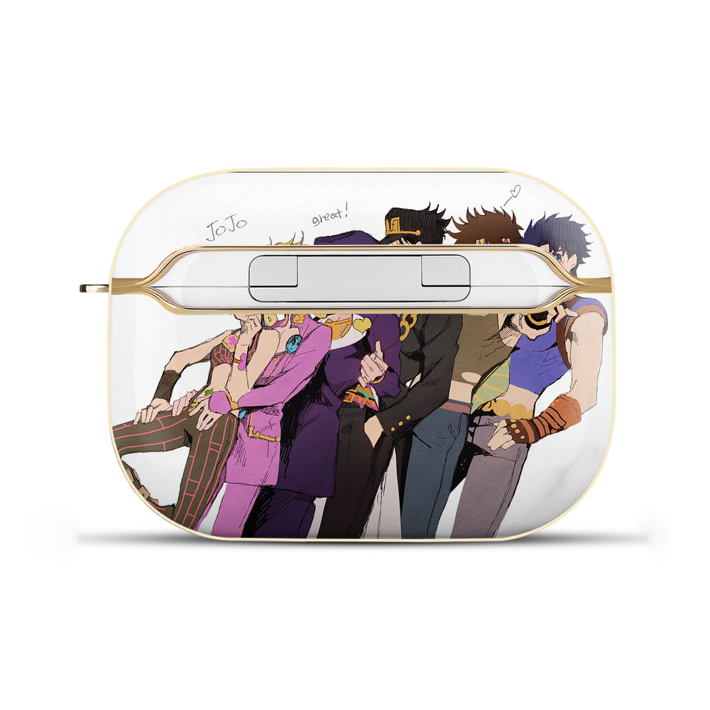 （画像用） ジョジョの奇妙な冒険 JoJo's Bizarre Adventure 【AirPods Pro用】ハードシェル保護ケース｜耐衝撃・防指紋・カラビナ付き商品仕様