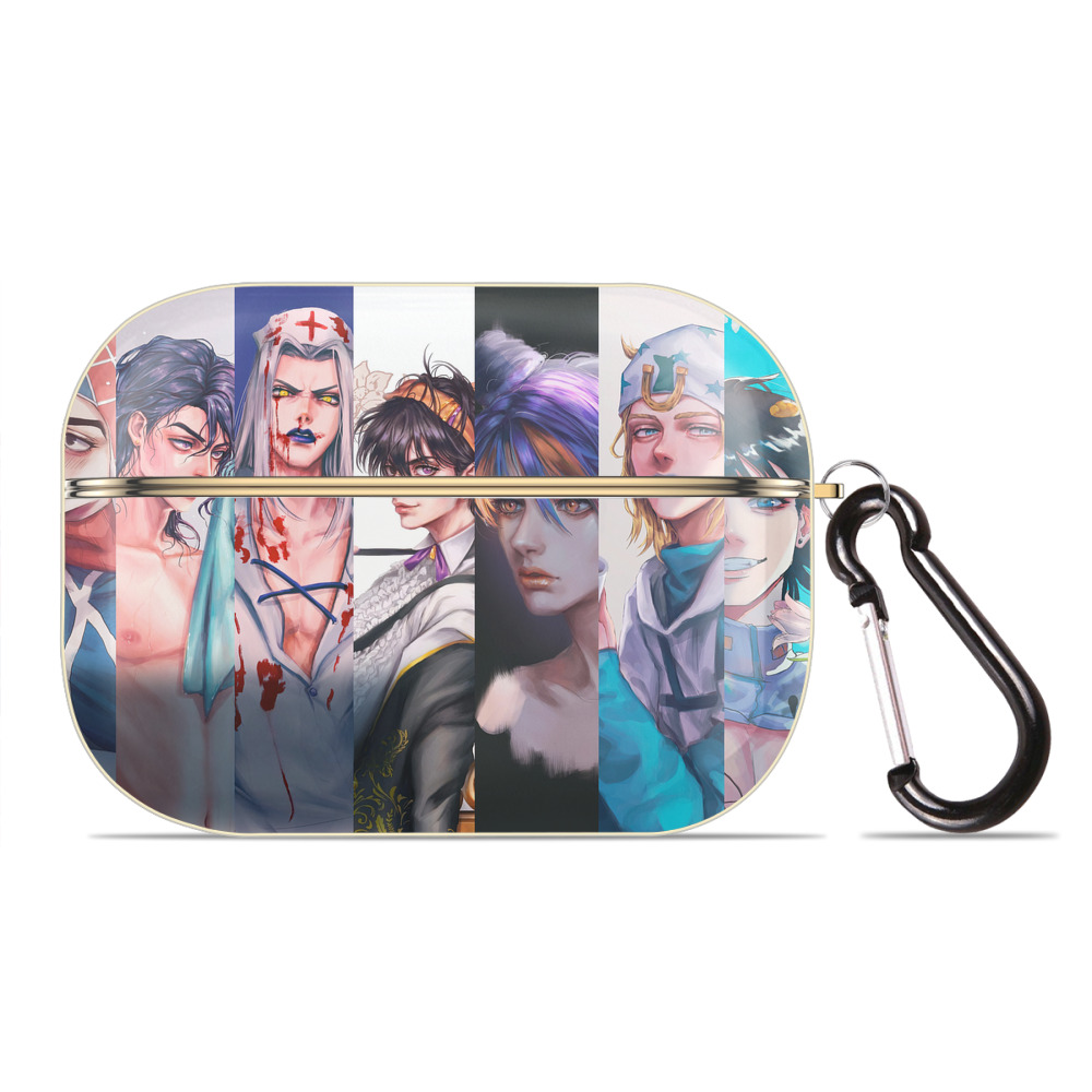 （画像用） ジョジョの奇妙な冒険 JoJo's Bizarre Adventure 【AirPods Pro用】ハードシェル保護ケース｜耐衝撃・防指紋・カラビナ付き商品仕様