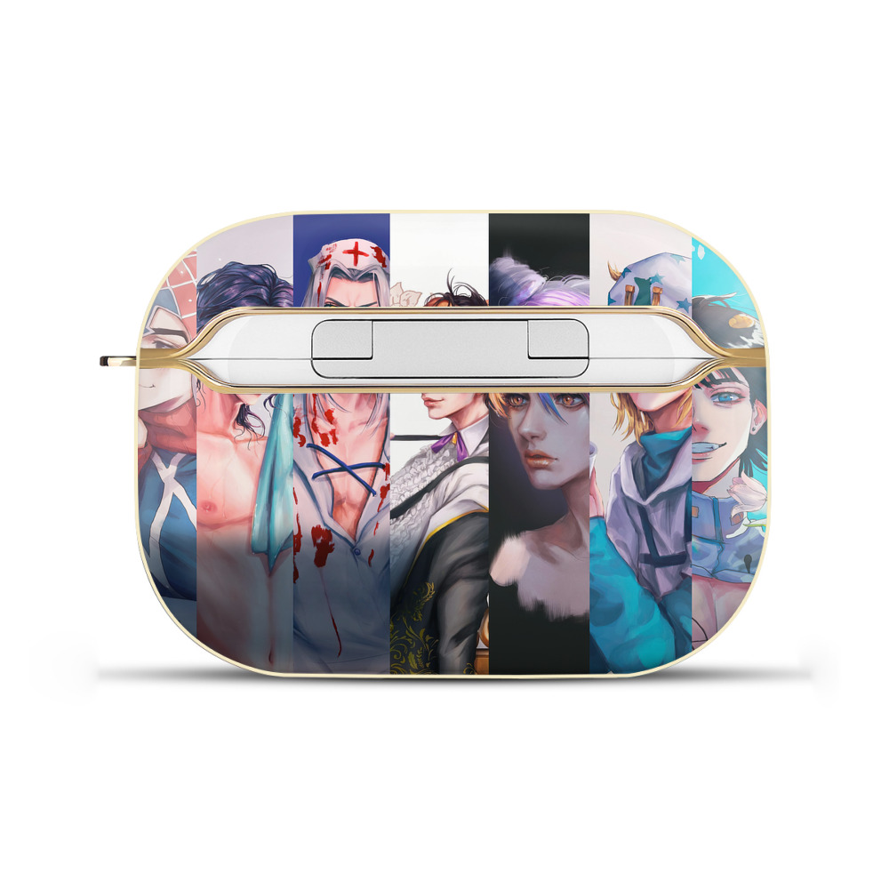 （画像用） ジョジョの奇妙な冒険 JoJo's Bizarre Adventure 【AirPods Pro用】ハードシェル保護ケース｜耐衝撃・防指紋・カラビナ付き商品仕様