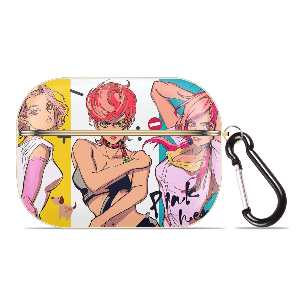 （画像用） ジョジョの奇妙な冒険 JoJo's Bizarre Adventure 【AirPods Pro用】ハードシェル保護ケース｜耐衝撃・防指紋・カラビナ付き商品仕様