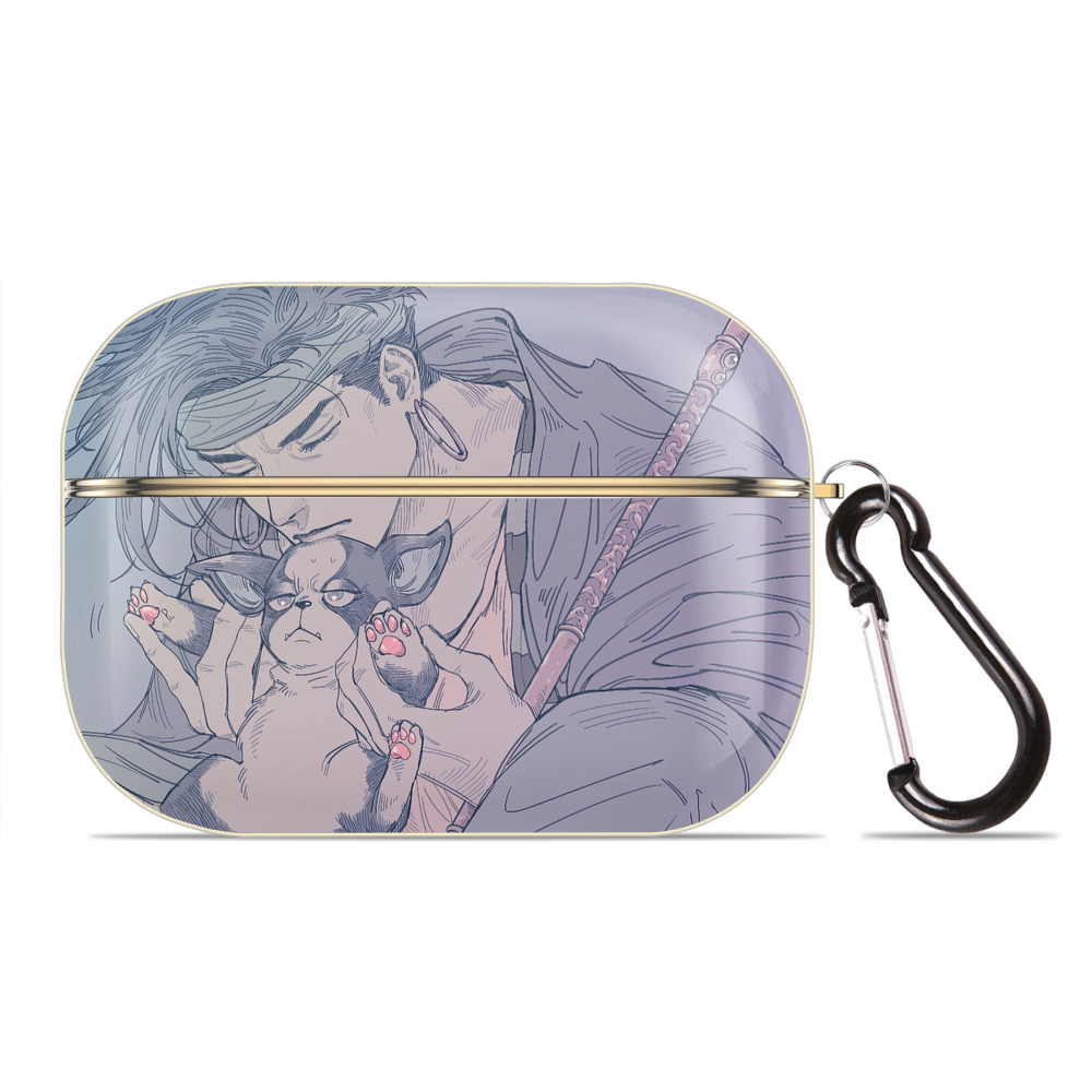 （画像用） ジョジョの奇妙な冒険 JoJo's Bizarre Adventure 【AirPods Pro用】ハードシェル保護ケース｜耐衝撃・防指紋・カラビナ付き商品仕様