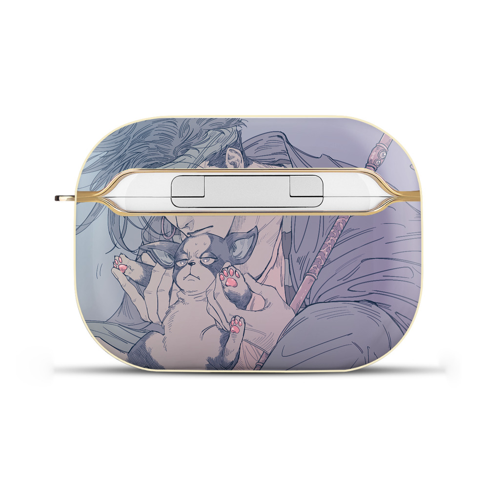 （画像用） ジョジョの奇妙な冒険 JoJo's Bizarre Adventure 【AirPods Pro用】ハードシェル保護ケース｜耐衝撃・防指紋・カラビナ付き商品仕様