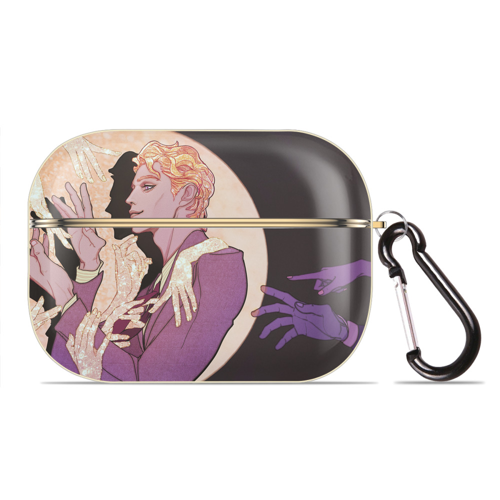 （画像用） ジョジョの奇妙な冒険 JoJo's Bizarre Adventure 【AirPods Pro用】ハードシェル保護ケース｜耐衝撃・防指紋・カラビナ付き商品仕様