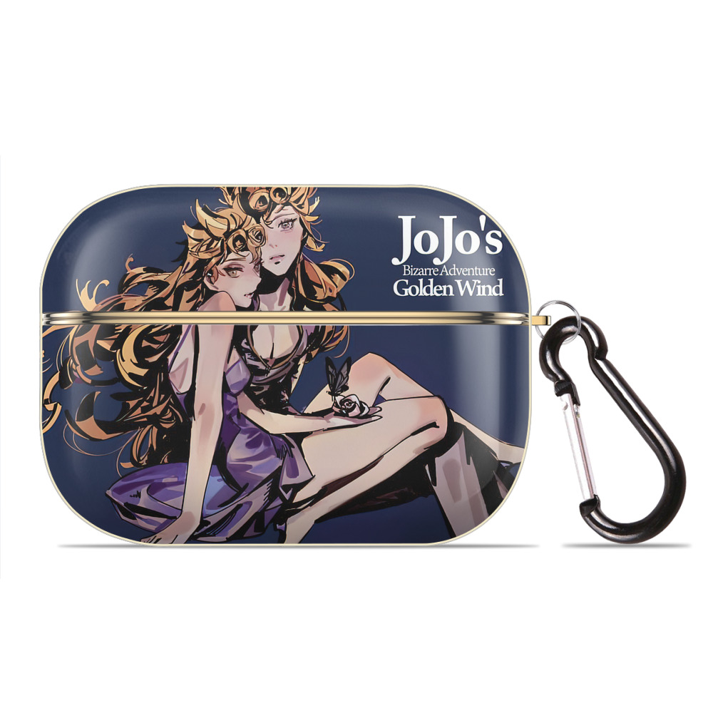（画像用） ジョジョの奇妙な冒険 JoJo's Bizarre Adventure 【AirPods Pro用】ハードシェル保護ケース｜耐衝撃・防指紋・カラビナ付き商品仕様