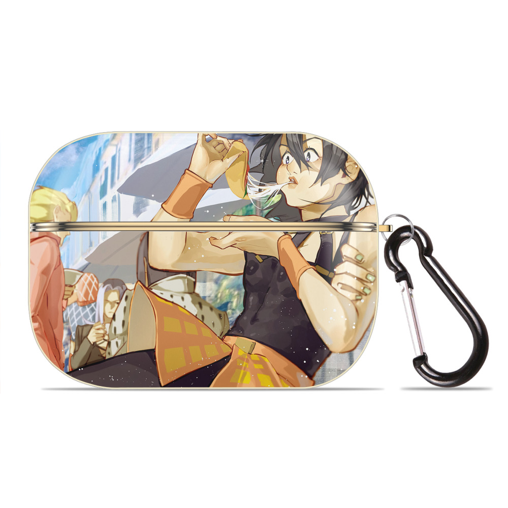 （画像用） ジョジョの奇妙な冒険 JoJo's Bizarre Adventure 【AirPods Pro用】ハードシェル保護ケース｜耐衝撃・防指紋・カラビナ付き商品仕様