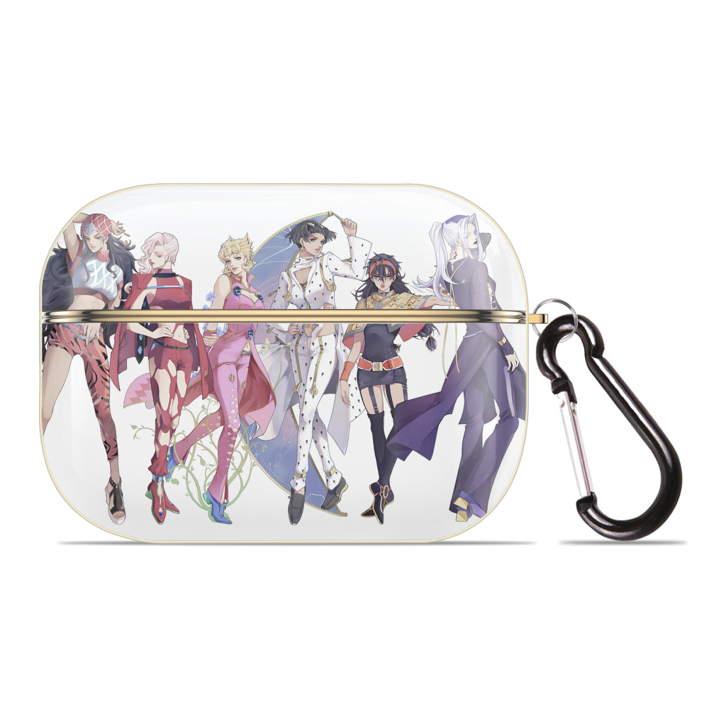 （画像用） ジョジョの奇妙な冒険 JoJo's Bizarre Adventure 【AirPods Pro用】ハードシェル保護ケース｜耐衝撃・防指紋・カラビナ付き商品仕様