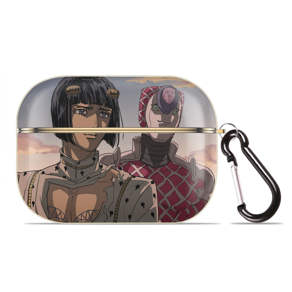 （画像用） ジョジョの奇妙な冒険 JoJo's Bizarre Adventure 【AirPods Pro用】ハードシェル保護ケース｜耐衝撃・防指紋・カラビナ付き商品仕様