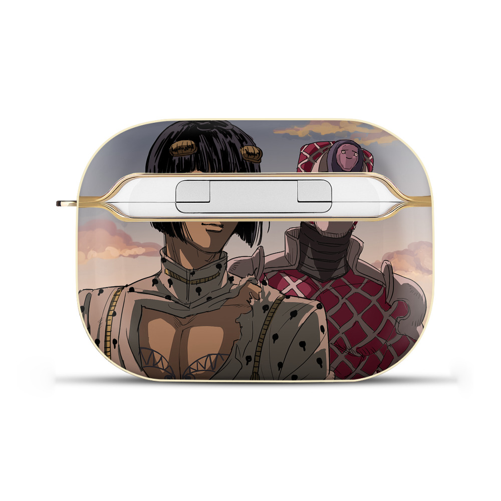 （画像用） ジョジョの奇妙な冒険 JoJo's Bizarre Adventure 【AirPods Pro用】ハードシェル保護ケース｜耐衝撃・防指紋・カラビナ付き商品仕様