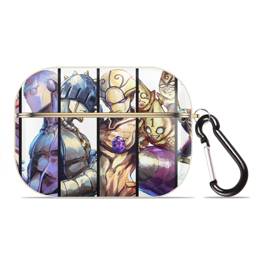 （画像用） ジョジョの奇妙な冒険 JoJo's Bizarre Adventure 【AirPods Pro用】ハードシェル保護ケース｜耐衝撃・防指紋・カラビナ付き商品仕様