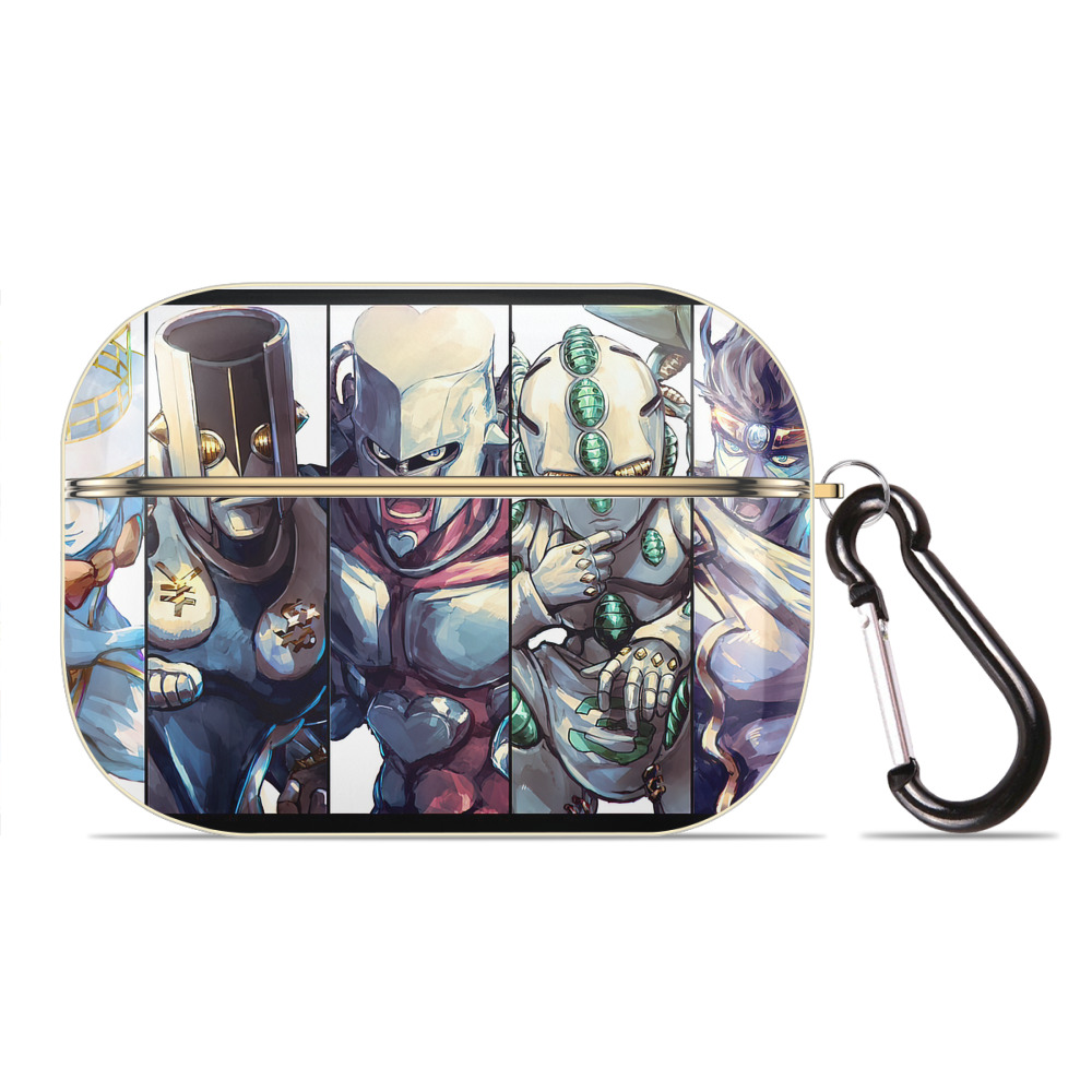（画像用） ジョジョの奇妙な冒険 JoJo's Bizarre Adventure 【AirPods Pro用】ハードシェル保護ケース｜耐衝撃・防指紋・カラビナ付き商品仕様