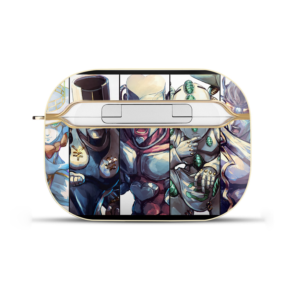 （画像用） ジョジョの奇妙な冒険 JoJo's Bizarre Adventure 【AirPods Pro用】ハードシェル保護ケース｜耐衝撃・防指紋・カラビナ付き商品仕様