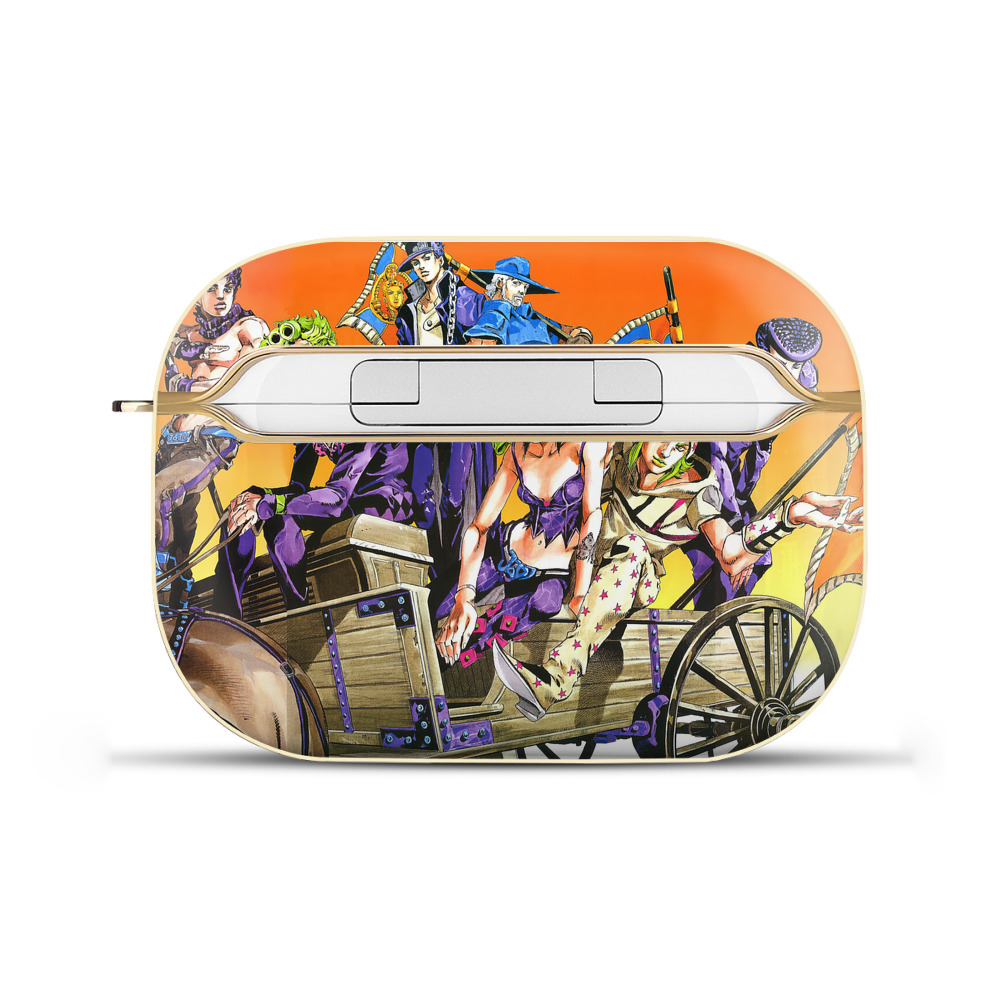（画像用） ジョジョの奇妙な冒険 JoJo's Bizarre Adventure 【AirPods Pro用】ハードシェル保護ケース｜耐衝撃・防指紋・カラビナ付き商品仕様