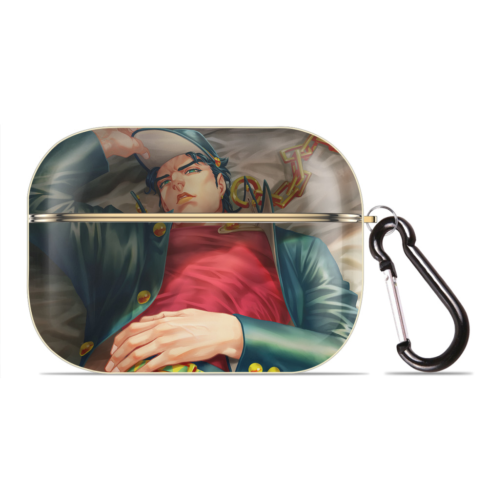 （画像用） ジョジョの奇妙な冒険 JoJo's Bizarre Adventure 【AirPods Pro用】ハードシェル保護ケース｜耐衝撃・防指紋・カラビナ付き商品仕様
