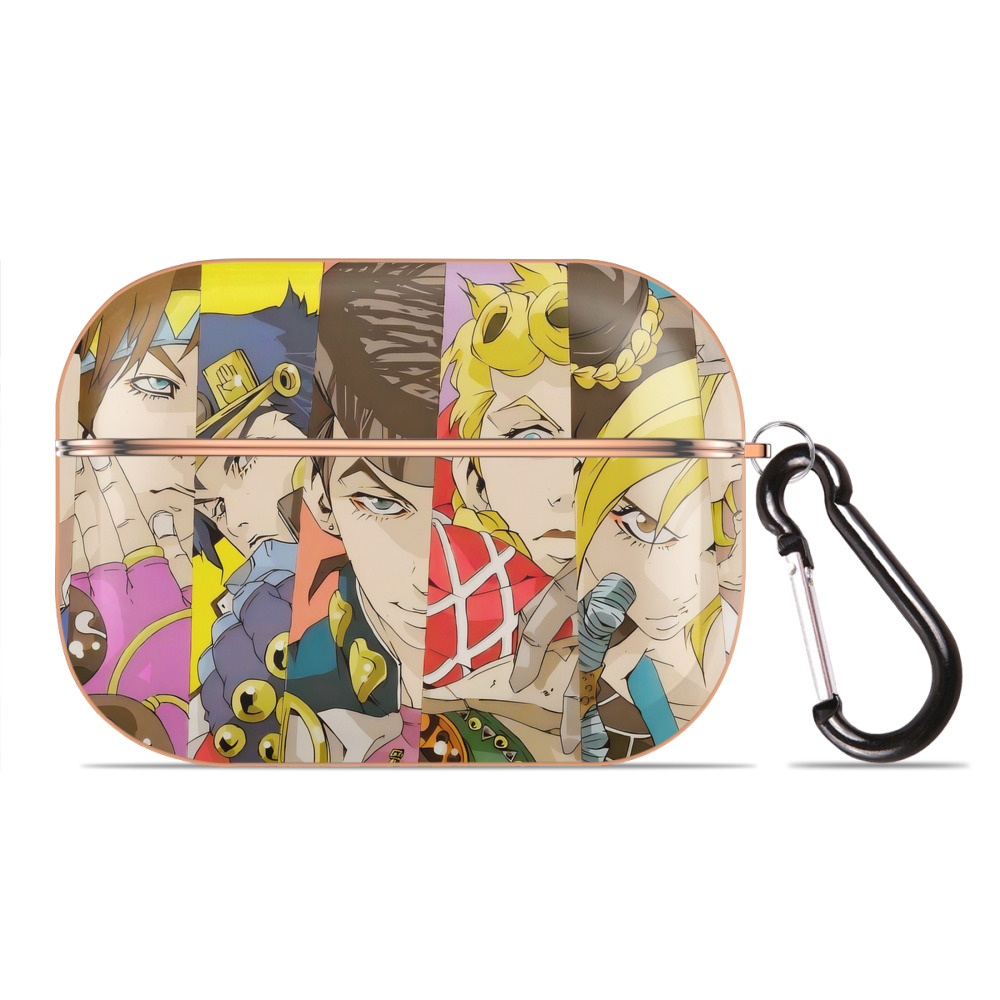 （画像用） ジョジョの奇妙な冒険 JoJo's Bizarre Adventure 【AirPods Pro用】ハードシェル保護ケース｜耐衝撃・防指紋・カラビナ付き商品仕様