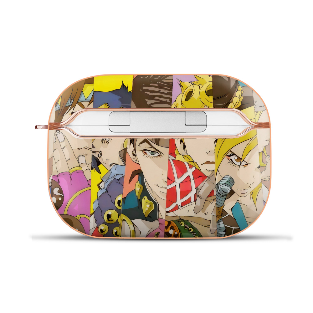 （画像用） ジョジョの奇妙な冒険 JoJo's Bizarre Adventure 【AirPods Pro用】ハードシェル保護ケース｜耐衝撃・防指紋・カラビナ付き商品仕様
