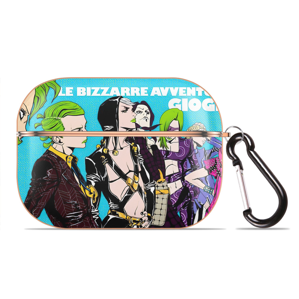 （画像用） ジョジョの奇妙な冒険 JoJo's Bizarre Adventure 【AirPods Pro用】ハードシェル保護ケース｜耐衝撃・防指紋・カラビナ付き商品仕様