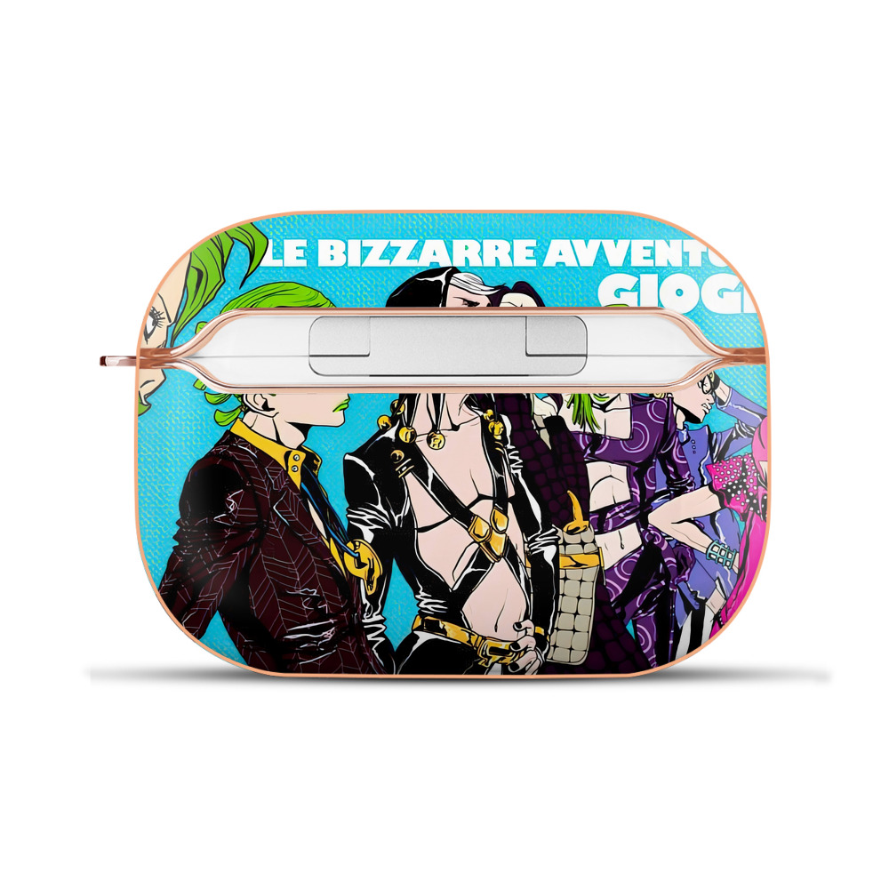 （画像用） ジョジョの奇妙な冒険 JoJo's Bizarre Adventure 【AirPods Pro用】ハードシェル保護ケース｜耐衝撃・防指紋・カラビナ付き商品仕様