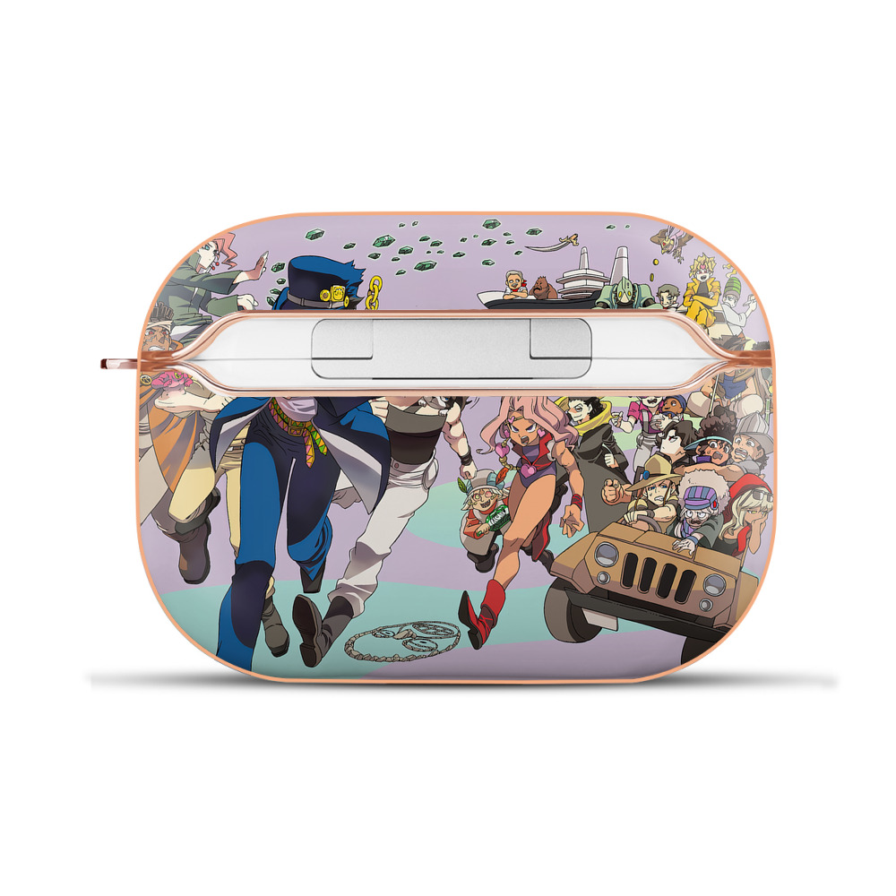 （画像用） ジョジョの奇妙な冒険 JoJo's Bizarre Adventure 【AirPods Pro用】ハードシェル保護ケース｜耐衝撃・防指紋・カラビナ付き商品仕様