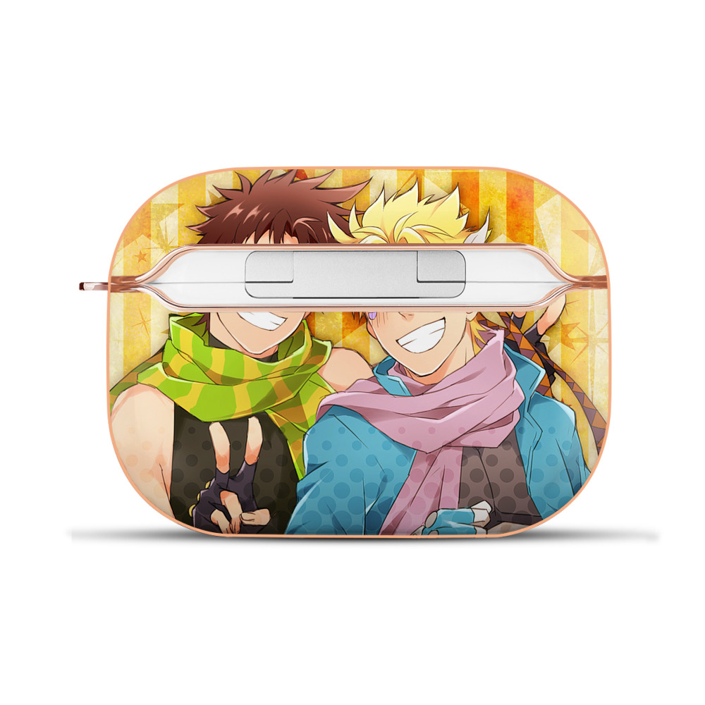 （画像用） ジョジョの奇妙な冒険 JoJo's Bizarre Adventure 【AirPods Pro用】ハードシェル保護ケース｜耐衝撃・防指紋・カラビナ付き商品仕様
