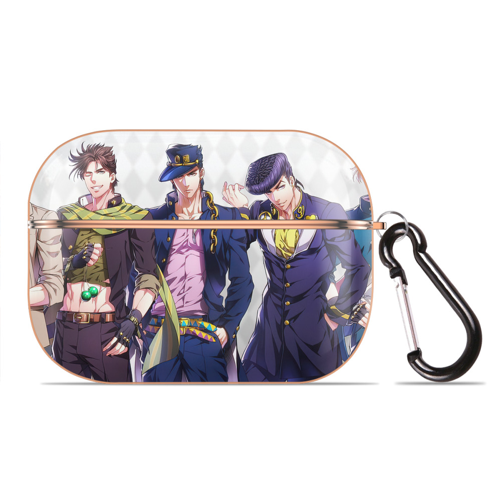 （画像用） ジョジョの奇妙な冒険 JoJo's Bizarre Adventure 【AirPods Pro用】ハードシェル保護ケース｜耐衝撃・防指紋・カラビナ付き商品仕様