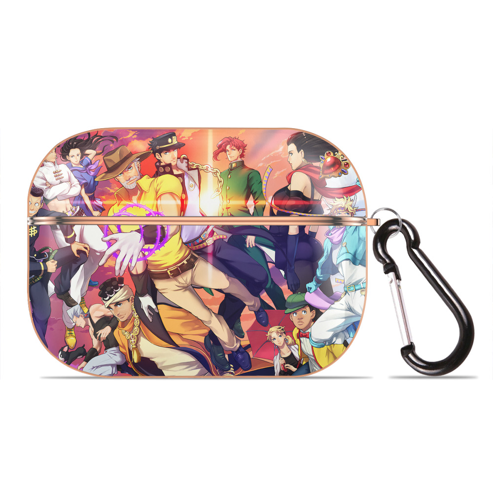 （画像用） ジョジョの奇妙な冒険 JoJo's Bizarre Adventure 【AirPods Pro用】ハードシェル保護ケース｜耐衝撃・防指紋・カラビナ付き商品仕様