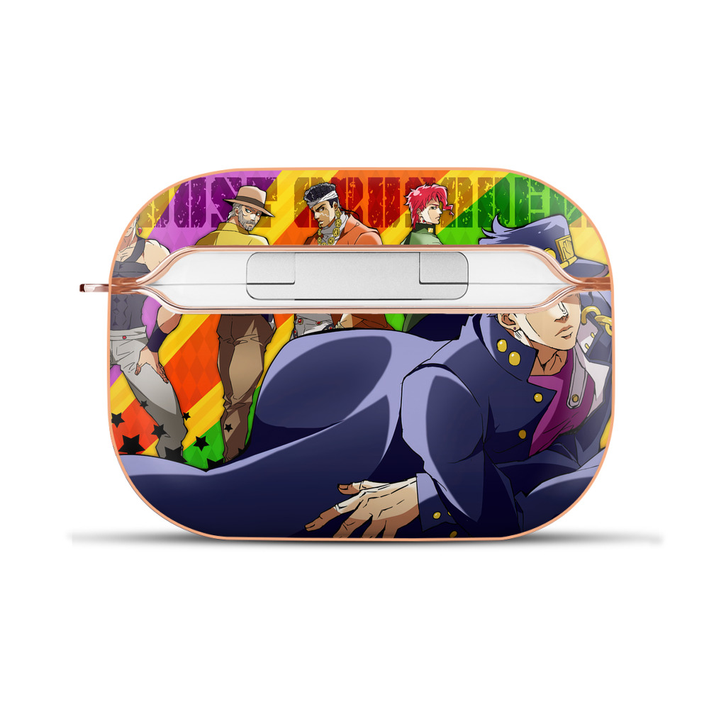 （画像用） ジョジョの奇妙な冒険 JoJo's Bizarre Adventure 【AirPods Pro用】ハードシェル保護ケース｜耐衝撃・防指紋・カラビナ付き商品仕様