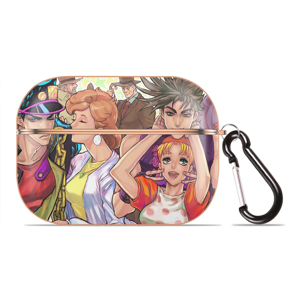 （画像用） ジョジョの奇妙な冒険 JoJo's Bizarre Adventure 【AirPods Pro用】ハードシェル保護ケース｜耐衝撃・防指紋・カラビナ付き商品仕様