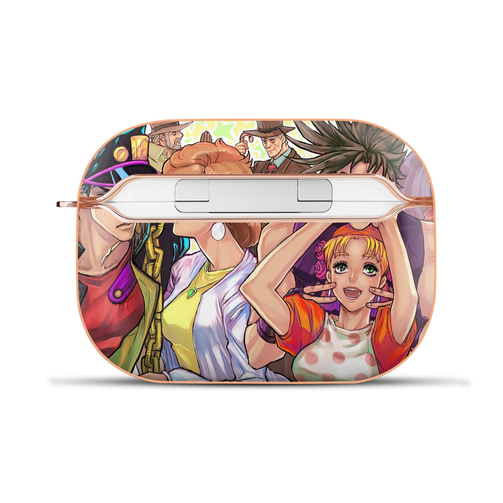 （画像用） ジョジョの奇妙な冒険 JoJo's Bizarre Adventure 【AirPods Pro用】ハードシェル保護ケース｜耐衝撃・防指紋・カラビナ付き商品仕様