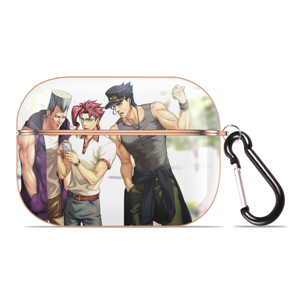 （画像用） ジョジョの奇妙な冒険 JoJo's Bizarre Adventure 【AirPods Pro用】ハードシェル保護ケース｜耐衝撃・防指紋・カラビナ付き商品仕様