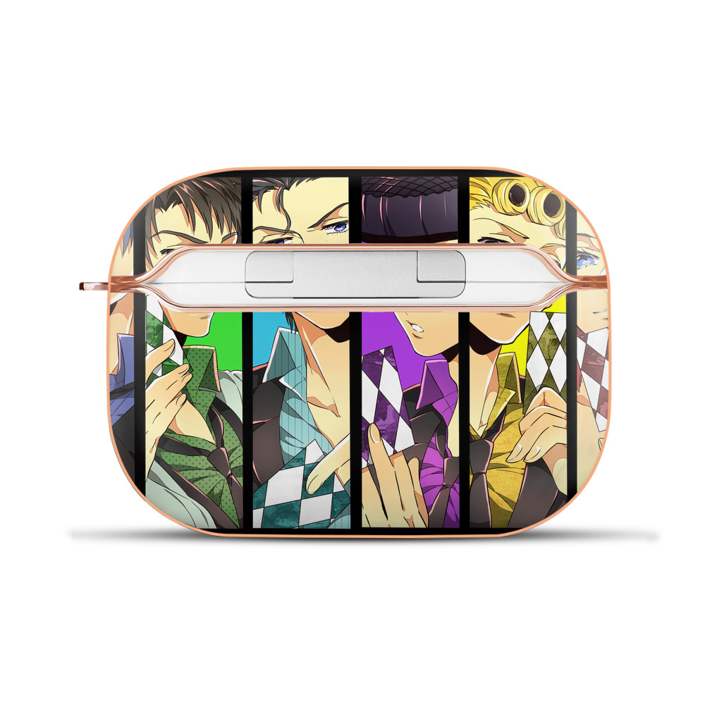 （画像用） ジョジョの奇妙な冒険 JoJo's Bizarre Adventure 【AirPods Pro用】ハードシェル保護ケース｜耐衝撃・防指紋・カラビナ付き商品仕様
