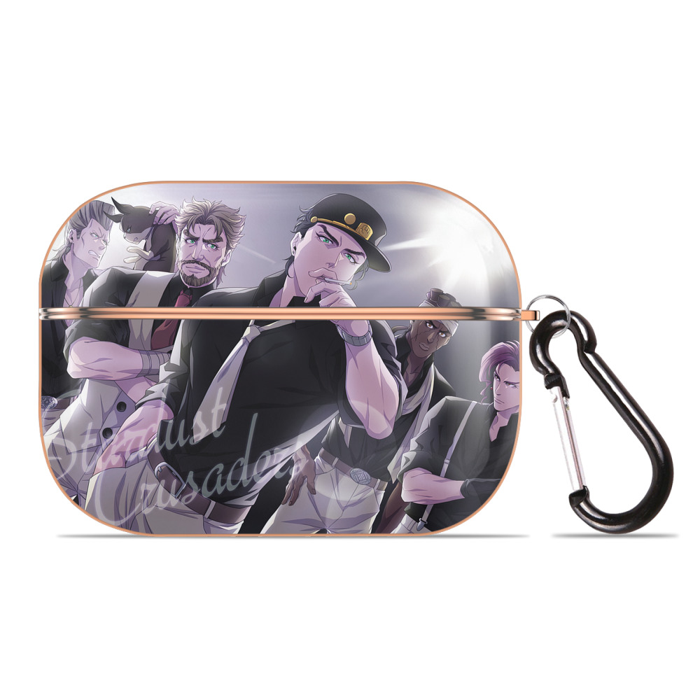 （画像用） ジョジョの奇妙な冒険 JoJo's Bizarre Adventure 【AirPods Pro用】ハードシェル保護ケース｜耐衝撃・防指紋・カラビナ付き商品仕様