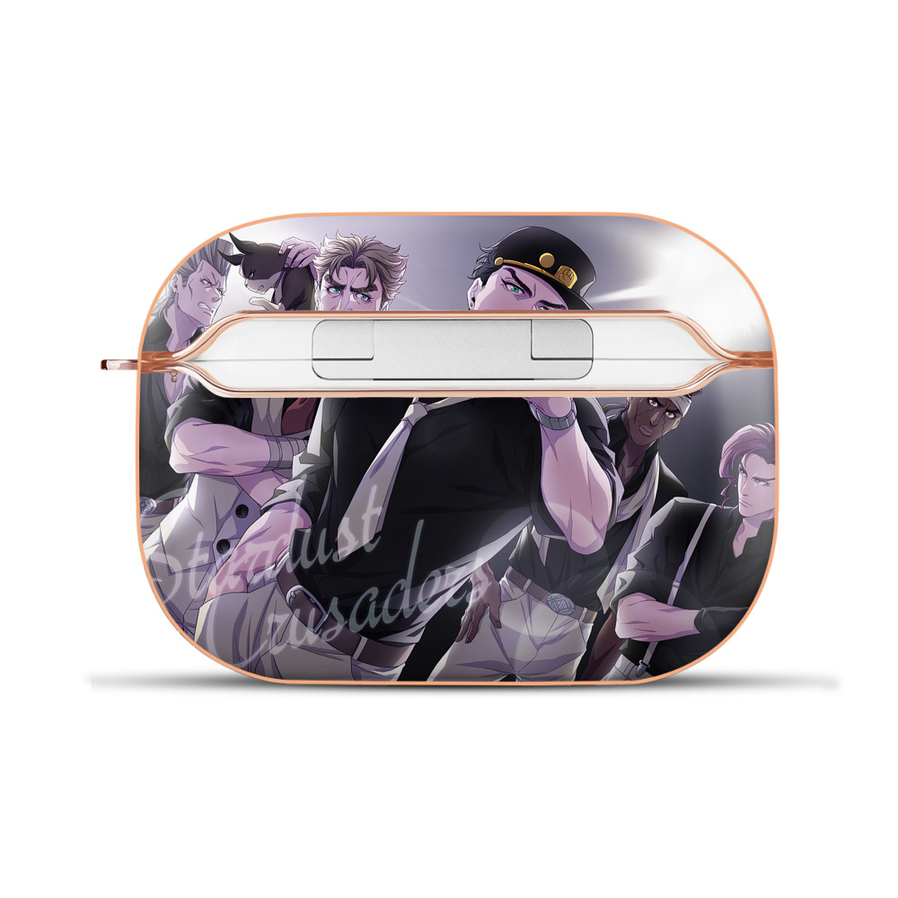 （画像用） ジョジョの奇妙な冒険 JoJo's Bizarre Adventure 【AirPods Pro用】ハードシェル保護ケース｜耐衝撃・防指紋・カラビナ付き商品仕様