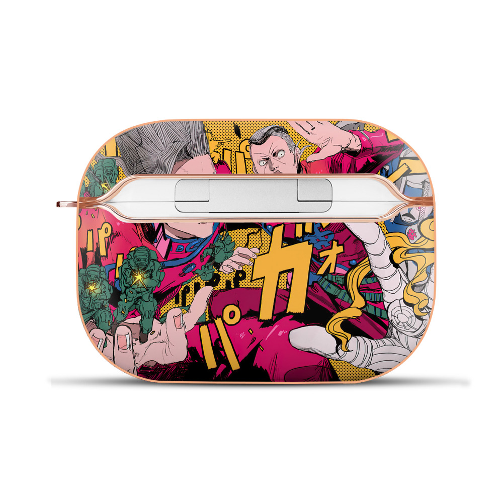 （画像用） ジョジョの奇妙な冒険 JoJo's Bizarre Adventure 【AirPods Pro用】ハードシェル保護ケース｜耐衝撃・防指紋・カラビナ付き商品仕様
