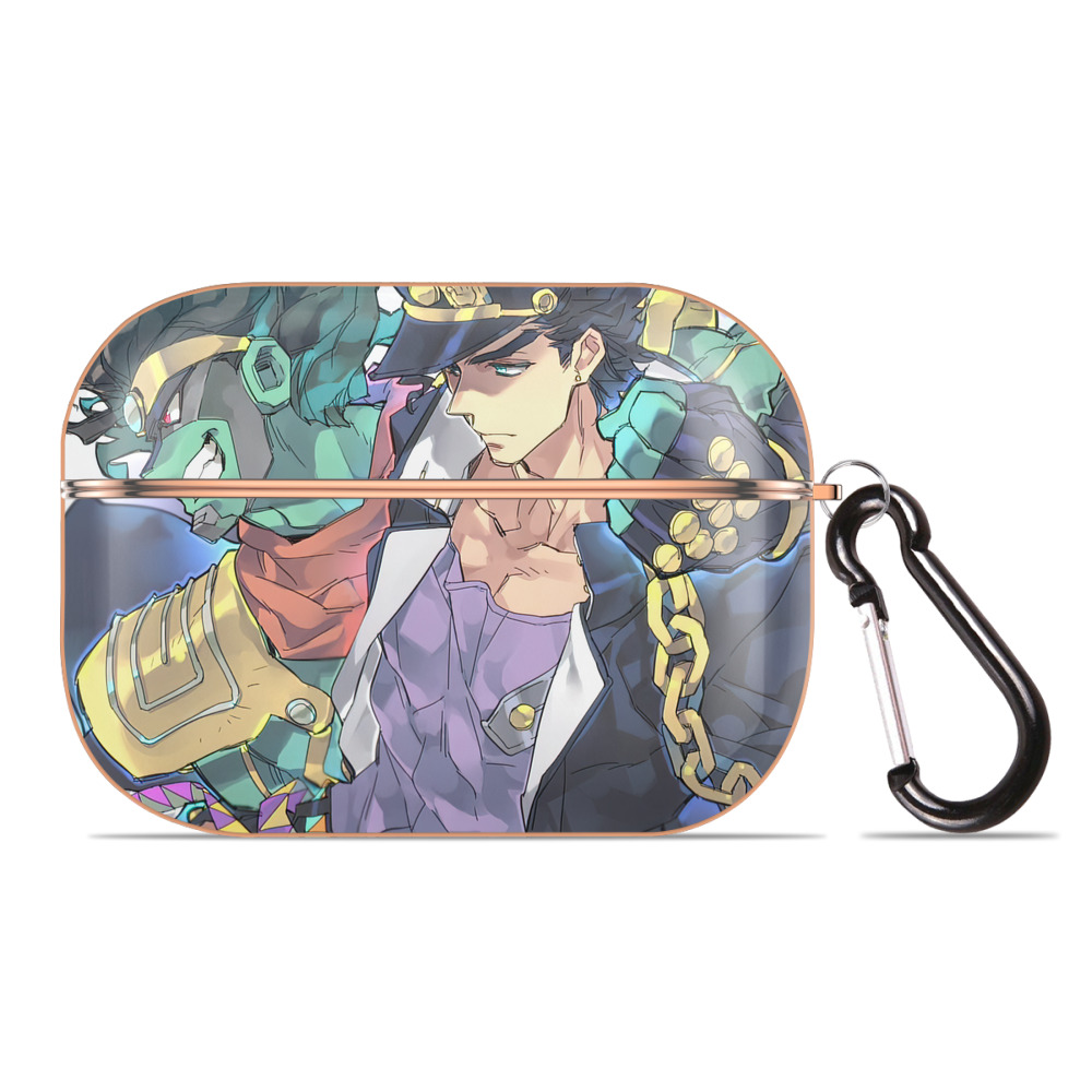 （画像用） ジョジョの奇妙な冒険 JoJo's Bizarre Adventure 【AirPods Pro用】ハードシェル保護ケース｜耐衝撃・防指紋・カラビナ付き商品仕様