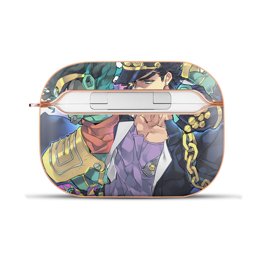 （画像用） ジョジョの奇妙な冒険 JoJo's Bizarre Adventure 【AirPods Pro用】ハードシェル保護ケース｜耐衝撃・防指紋・カラビナ付き商品仕様