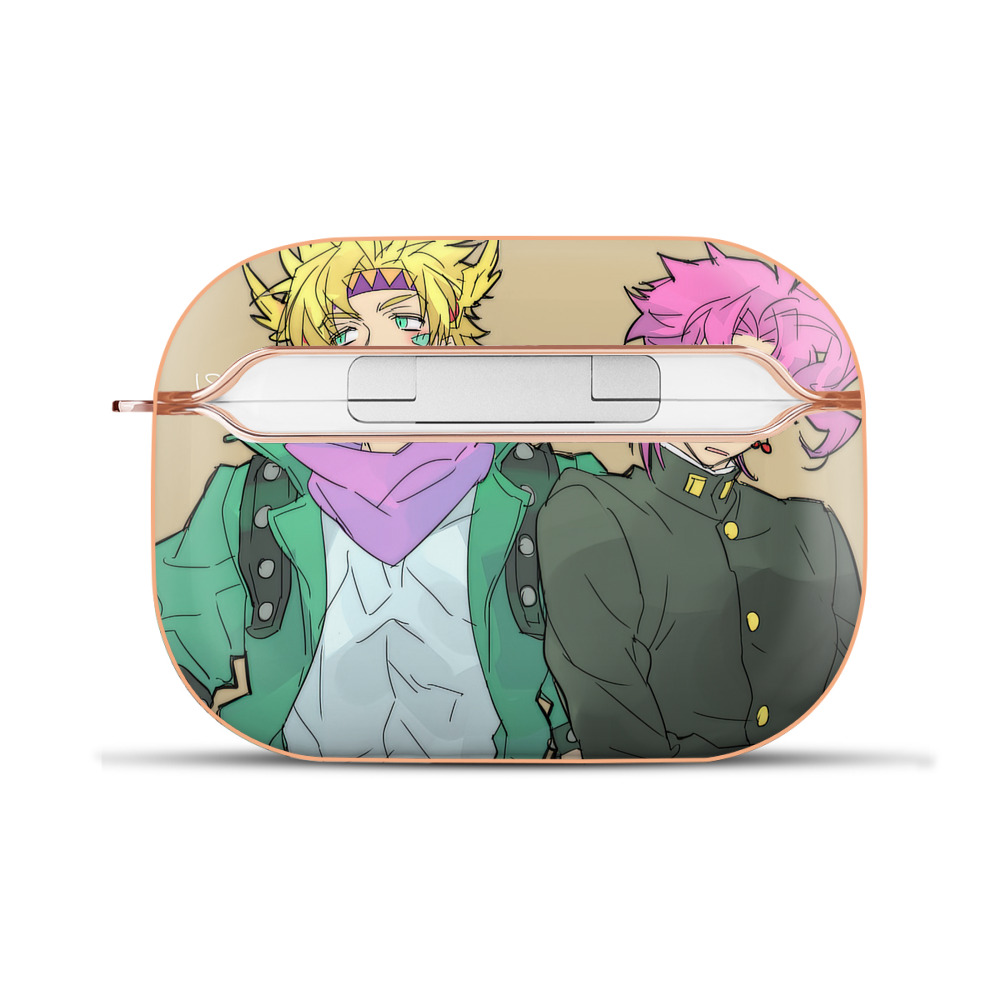 （画像用） ジョジョの奇妙な冒険 JoJo's Bizarre Adventure 【AirPods Pro用】ハードシェル保護ケース｜耐衝撃・防指紋・カラビナ付き商品仕様