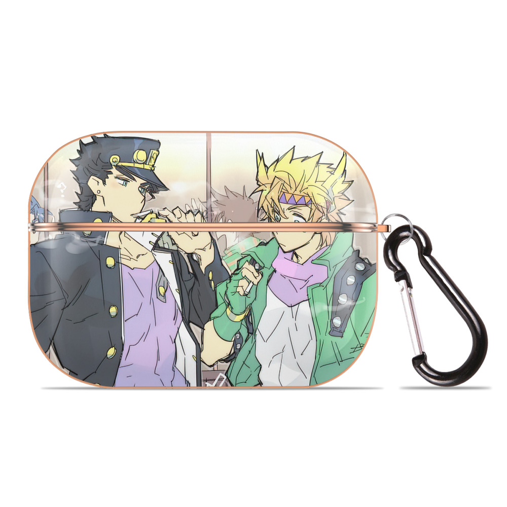 （画像用） ジョジョの奇妙な冒険 JoJo's Bizarre Adventure 【AirPods Pro用】ハードシェル保護ケース｜耐衝撃・防指紋・カラビナ付き商品仕様