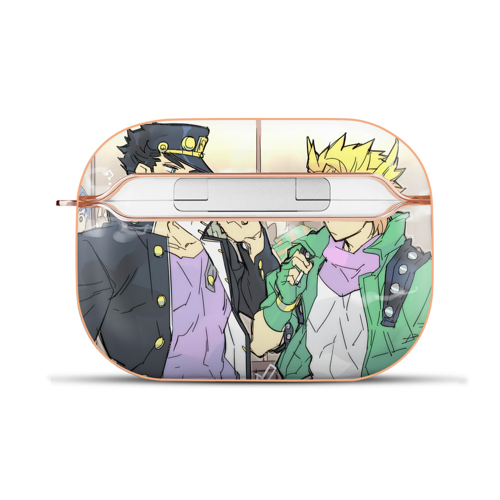 （画像用） ジョジョの奇妙な冒険 JoJo's Bizarre Adventure 【AirPods Pro用】ハードシェル保護ケース｜耐衝撃・防指紋・カラビナ付き商品仕様