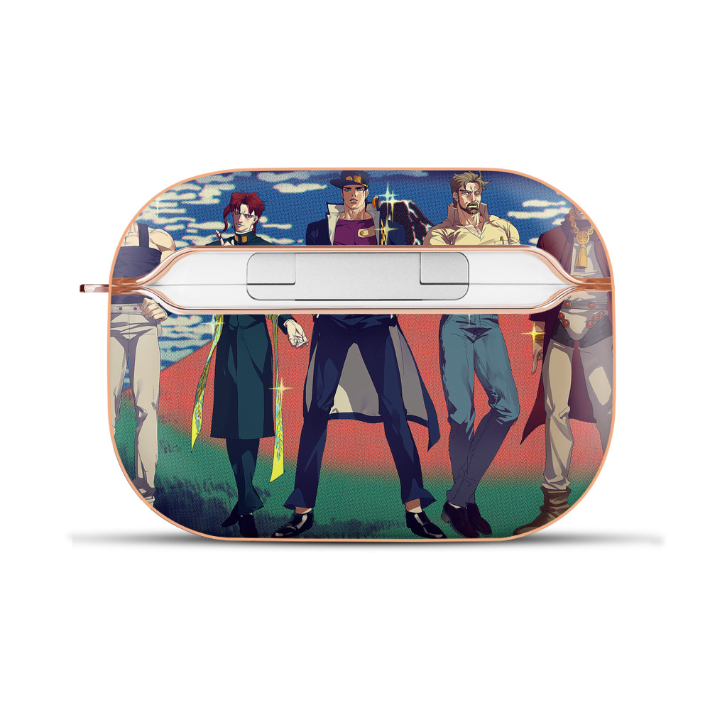 （画像用） ジョジョの奇妙な冒険 JoJo's Bizarre Adventure 【AirPods Pro用】ハードシェル保護ケース｜耐衝撃・防指紋・カラビナ付き商品仕様