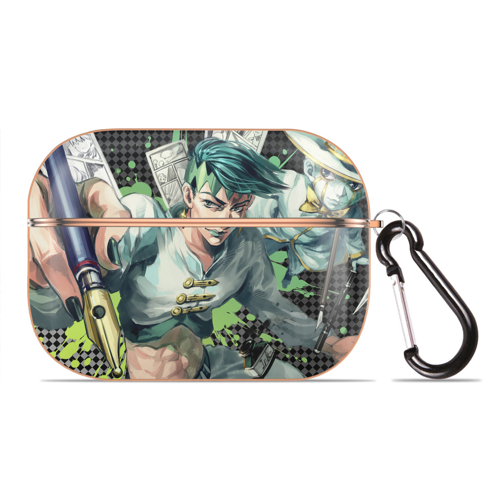 （画像用） ジョジョの奇妙な冒険 JoJo's Bizarre Adventure 【AirPods Pro用】ハードシェル保護ケース｜耐衝撃・防指紋・カラビナ付き商品仕様