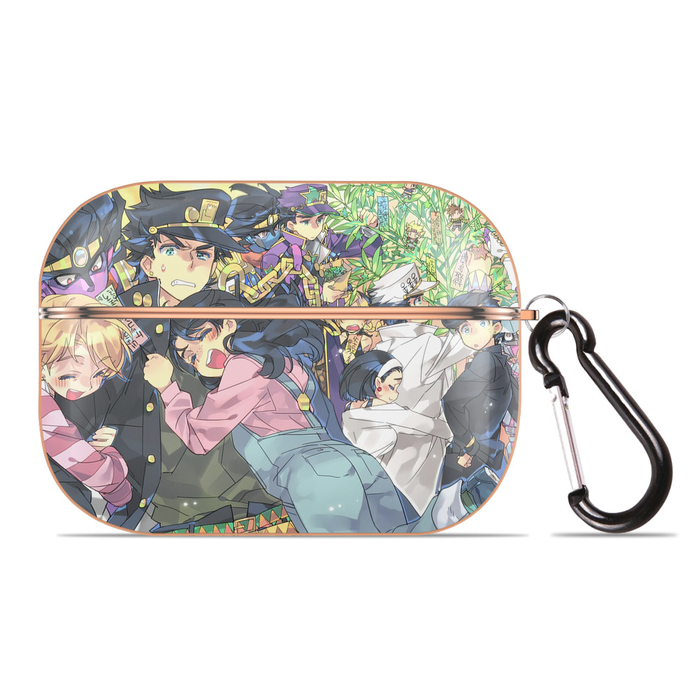 （画像用） ジョジョの奇妙な冒険 JoJo's Bizarre Adventure 【AirPods Pro用】ハードシェル保護ケース｜耐衝撃・防指紋・カラビナ付き商品仕様