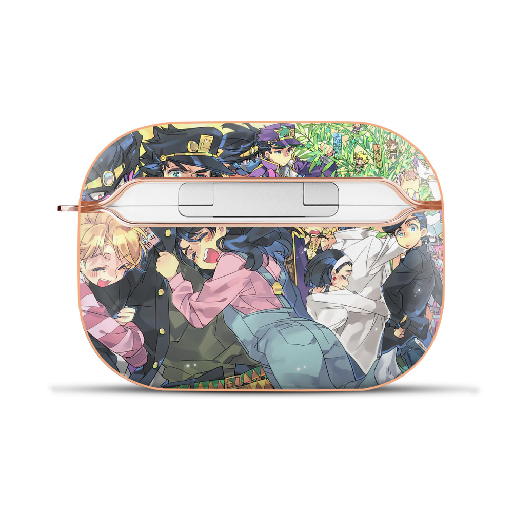 （画像用） ジョジョの奇妙な冒険 JoJo's Bizarre Adventure 【AirPods Pro用】ハードシェル保護ケース｜耐衝撃・防指紋・カラビナ付き商品仕様