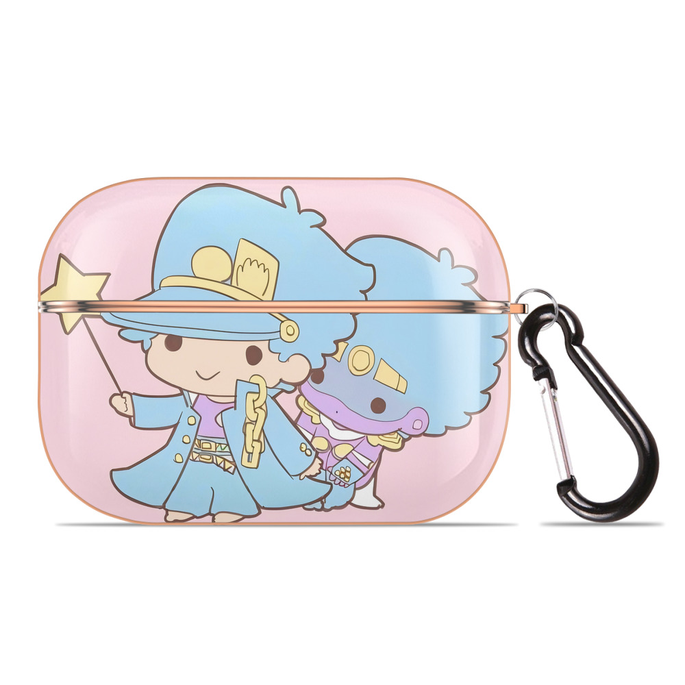 （画像用） ジョジョの奇妙な冒険 JoJo's Bizarre Adventure 【AirPods Pro用】ハードシェル保護ケース｜耐衝撃・防指紋・カラビナ付き商品仕様