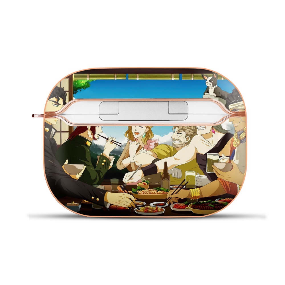 （画像用） ジョジョの奇妙な冒険 JoJo's Bizarre Adventure 【AirPods Pro用】ハードシェル保護ケース｜耐衝撃・防指紋・カラビナ付き商品仕様