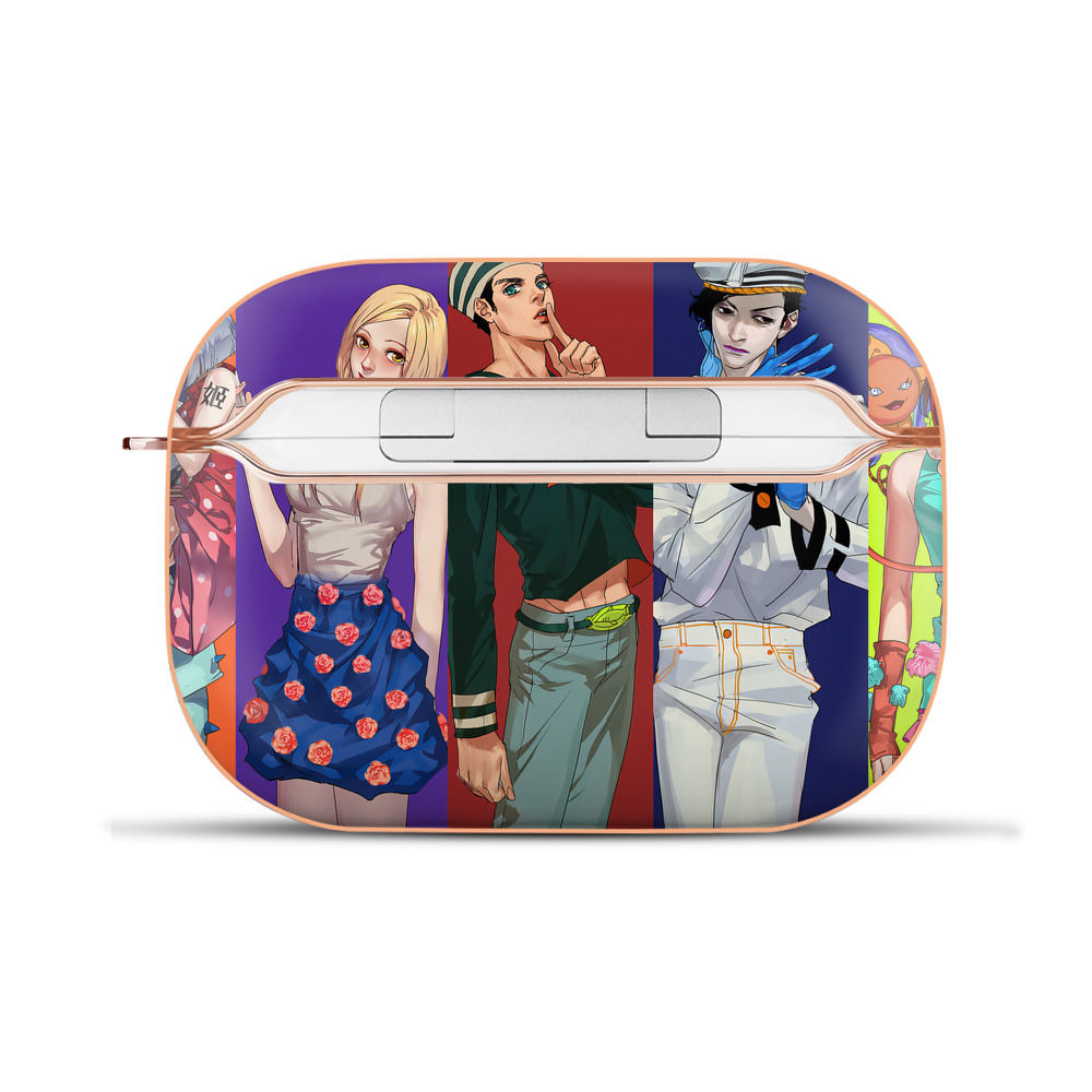 （画像用） ジョジョの奇妙な冒険 JoJo's Bizarre Adventure 【AirPods Pro用】ハードシェル保護ケース｜耐衝撃・防指紋・カラビナ付き商品仕様