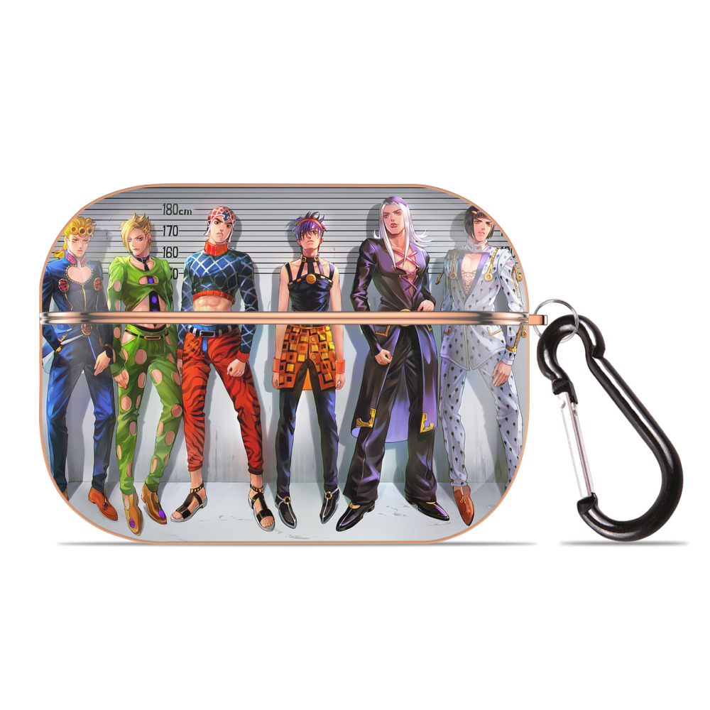 （画像用） ジョジョの奇妙な冒険 JoJo's Bizarre Adventure 【AirPods Pro用】ハードシェル保護ケース｜耐衝撃・防指紋・カラビナ付き商品仕様