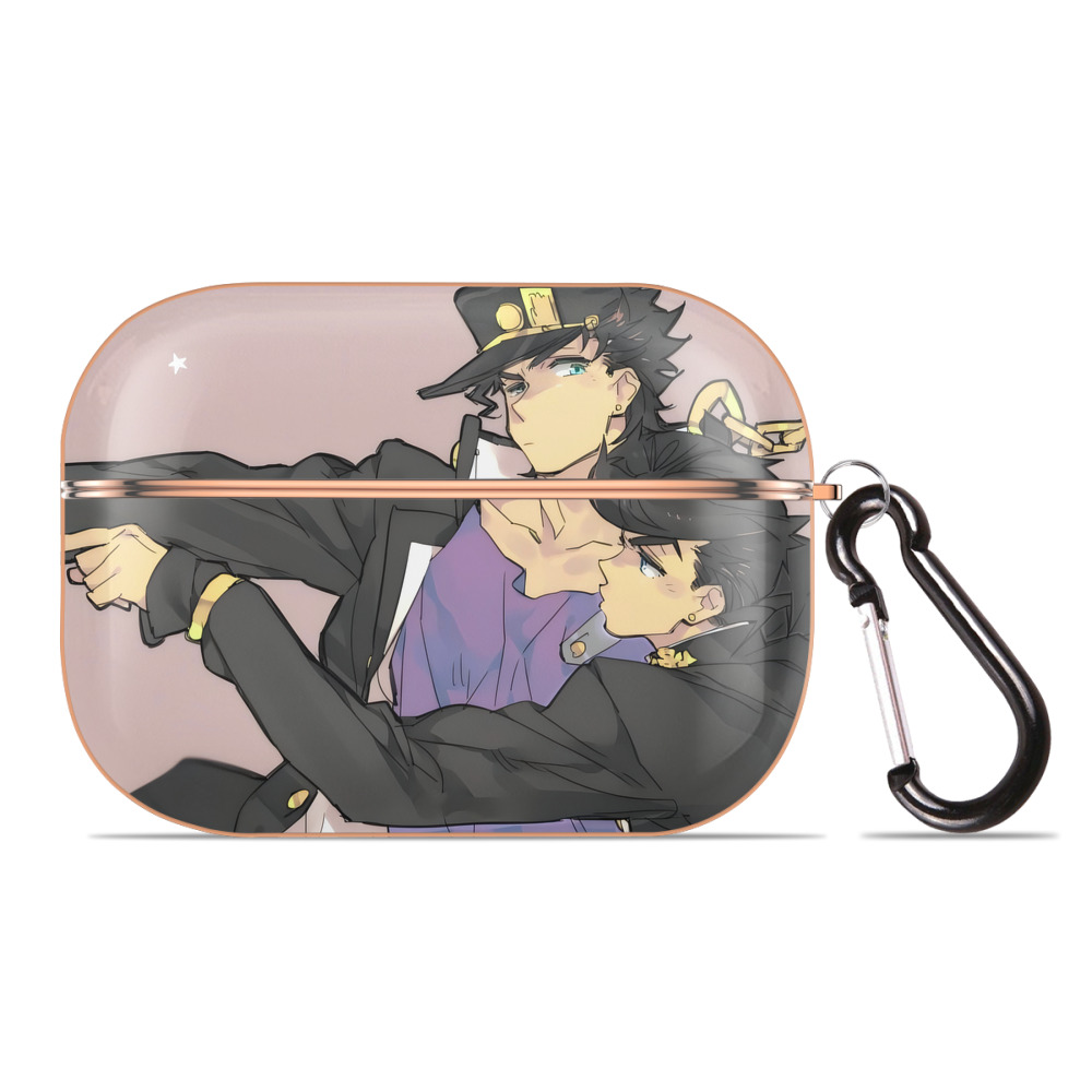 （画像用） ジョジョの奇妙な冒険 JoJo's Bizarre Adventure 【AirPods Pro用】ハードシェル保護ケース｜耐衝撃・防指紋・カラビナ付き商品仕様