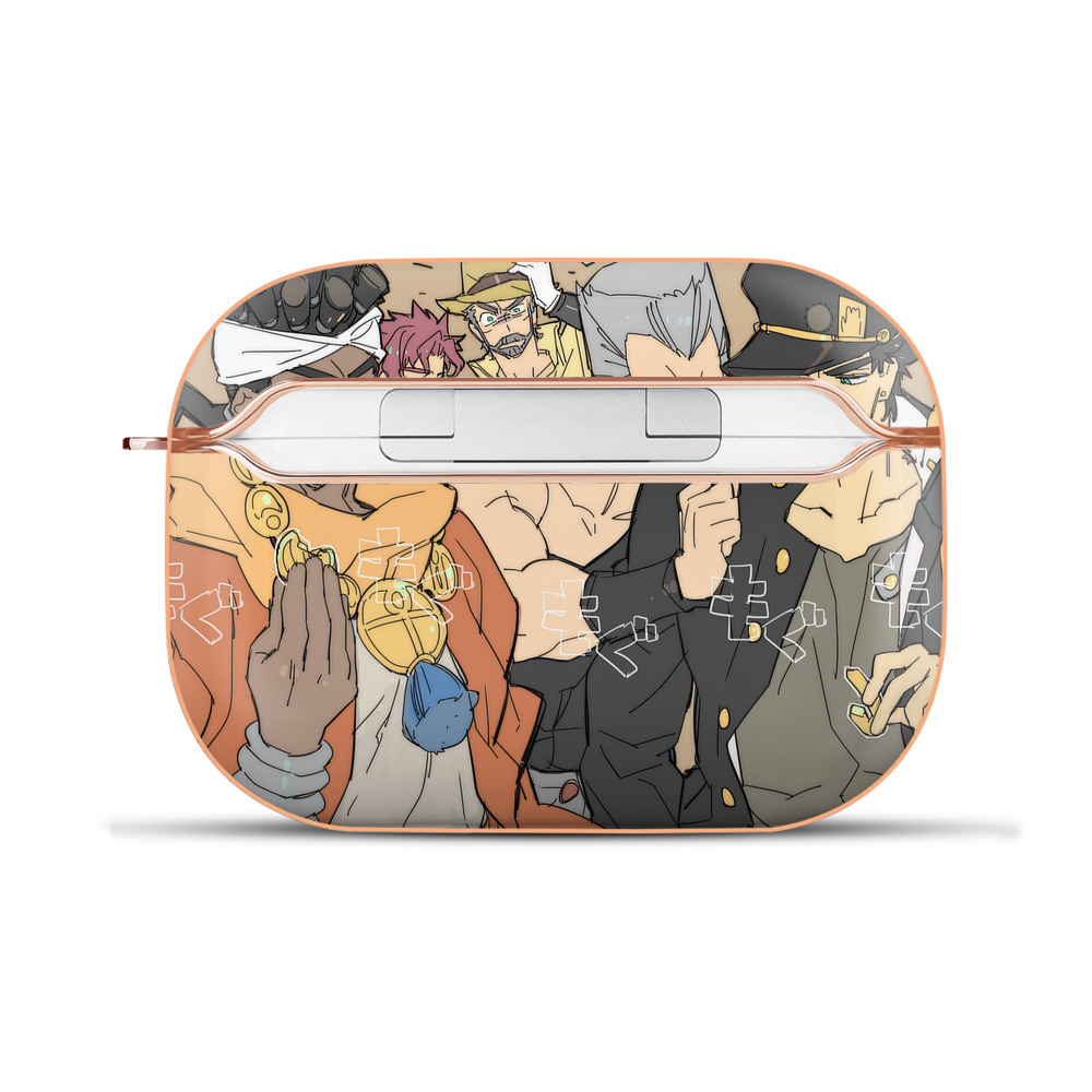 （画像用） ジョジョの奇妙な冒険 JoJo's Bizarre Adventure 【AirPods Pro用】ハードシェル保護ケース｜耐衝撃・防指紋・カラビナ付き商品仕様
