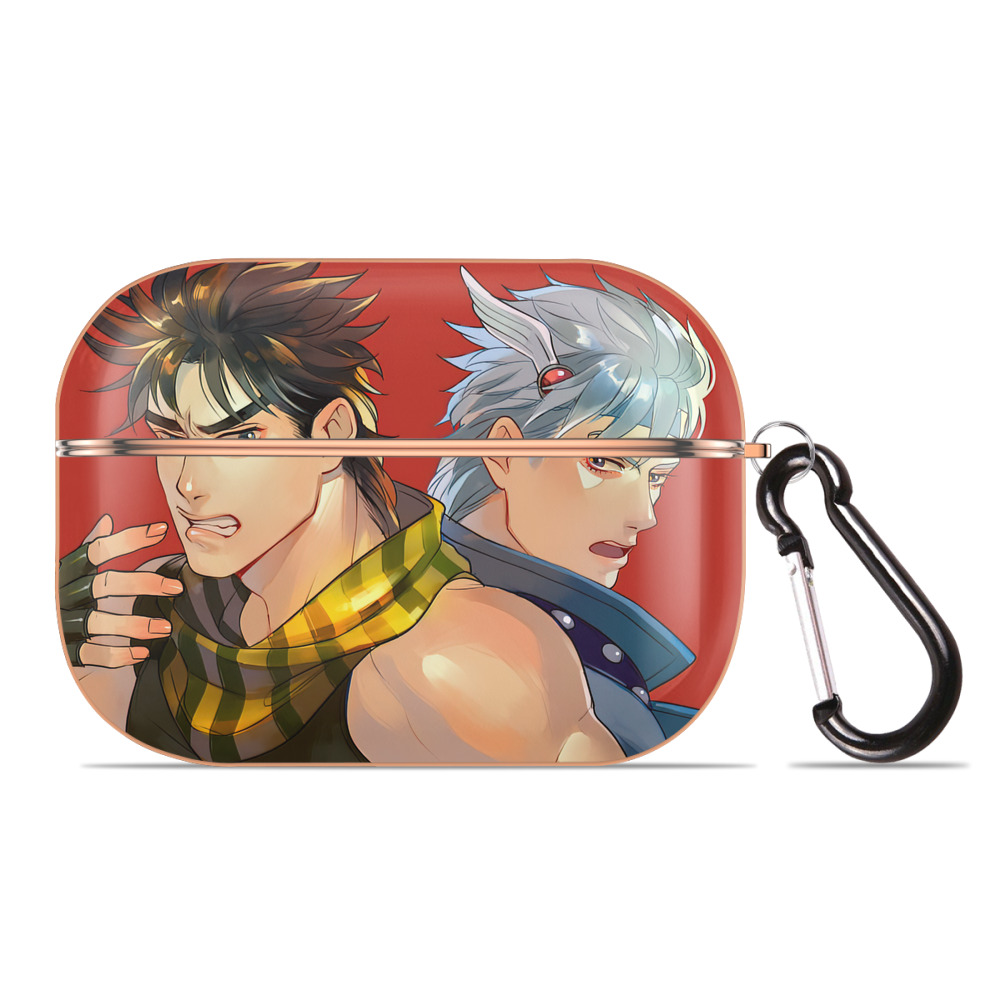 （画像用） ジョジョの奇妙な冒険 JoJo's Bizarre Adventure 【AirPods Pro用】ハードシェル保護ケース｜耐衝撃・防指紋・カラビナ付き商品仕様