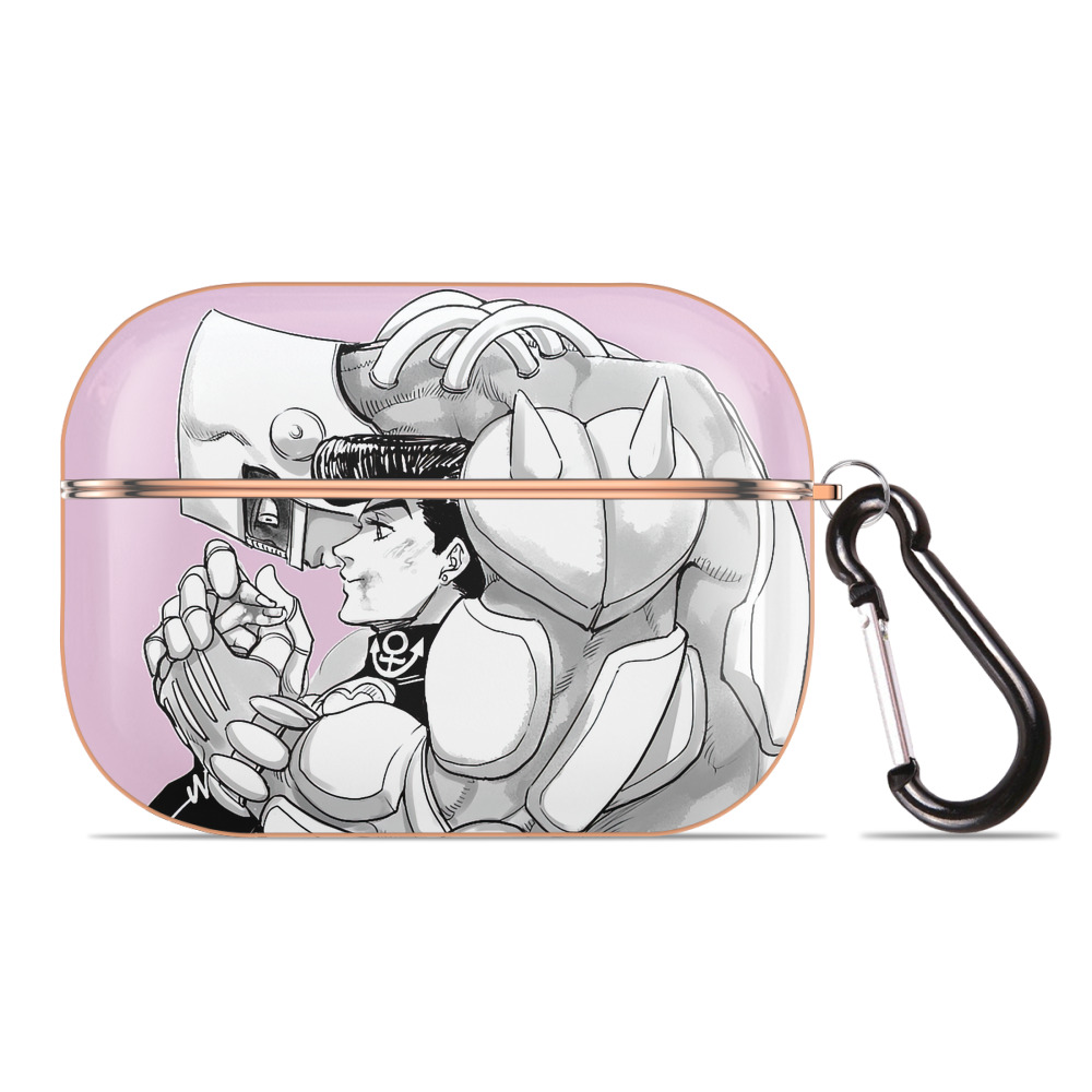 （画像用） ジョジョの奇妙な冒険 JoJo's Bizarre Adventure 【AirPods Pro用】ハードシェル保護ケース｜耐衝撃・防指紋・カラビナ付き商品仕様